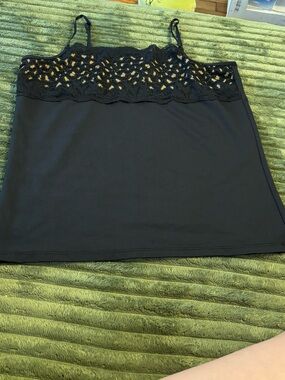 Y2K Boutique Essentials lace cheetah tank top